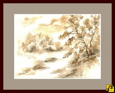Dróżka - sepia