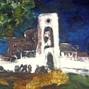 Krzyżtopór nocą