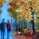 Park jesienią